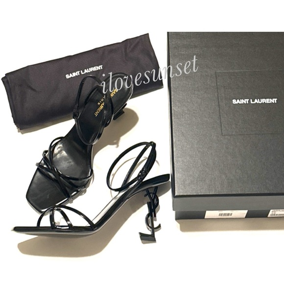 YSL Yves Saint Laurent Cassandre Opyum 85 Heeled Sandals - Size 40 EUR - Picture 2 of 14